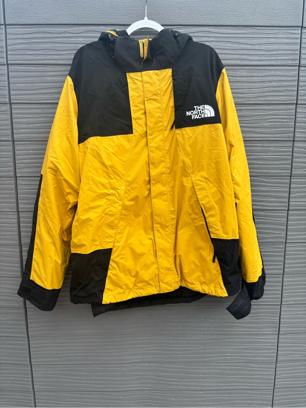 The North Face Men's Yellow and Black Ski Jacket